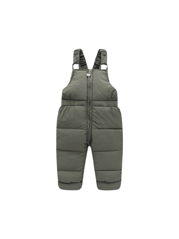 Baby Toddlers Snow Bib Overalls Winter Warm Pants Thicken Skiing Bibs for Girls & Boys 6Months -6 Years