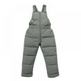 thumbnail image 1 of Baby Toddlers Snow Bib Pants Boys Girls Ski Pants Overalls Infant Winter Clothes Toddler Kids Winter Warm Pants (0-4T), 1 of 4