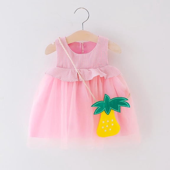 Baby Toodler Girls Soft Cotton Top with Lace Dress