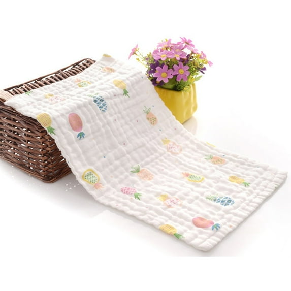 Baby Towel Pure Cotton Gauze Baby Face Water Wash Towel Six-Layer Soft Child Absorbent Small Towel