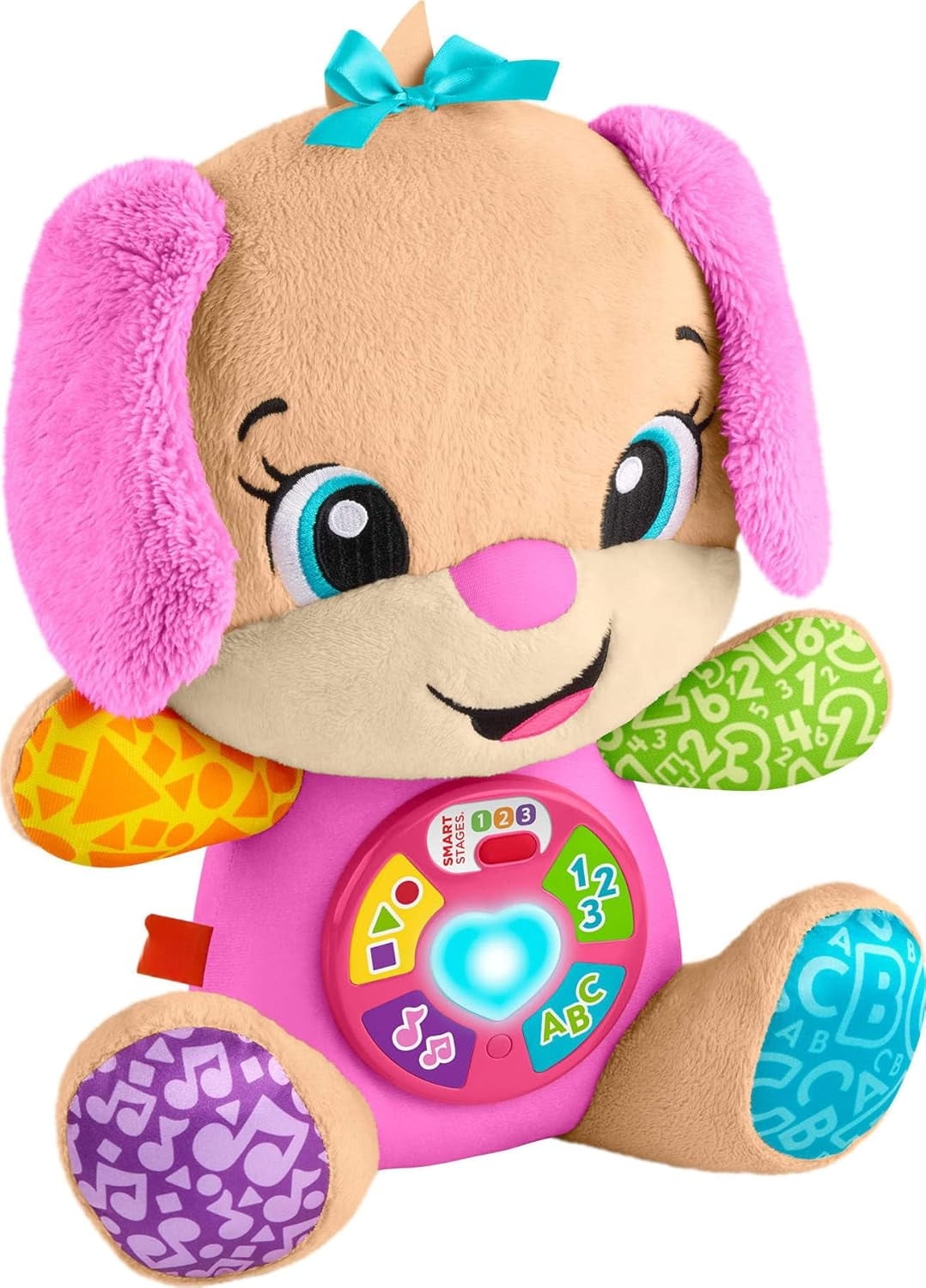 Baby Toy Laugh & Learn Smart Stages Puppy Musical Plush with Lights & Learning Songs for Infants Ages 6+ Months