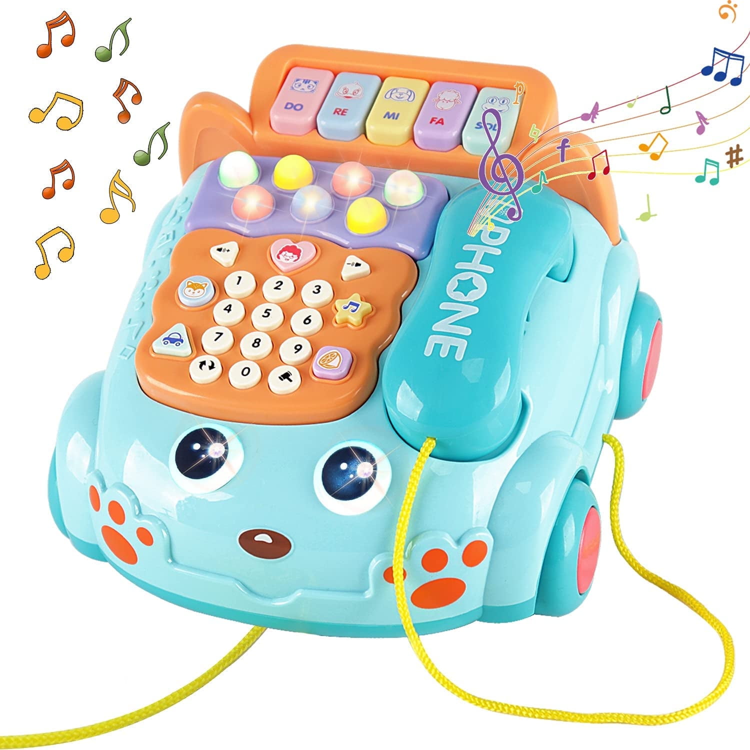 Baby Toy Phone Cartoon Baby Piano Music Light Toy Children Pretend Phone,  Kids Cell Phone Girl with Light Parent-Child Interactive Toy Gift Game Boy  Girl Early Education Gift Blue - Walmart.com