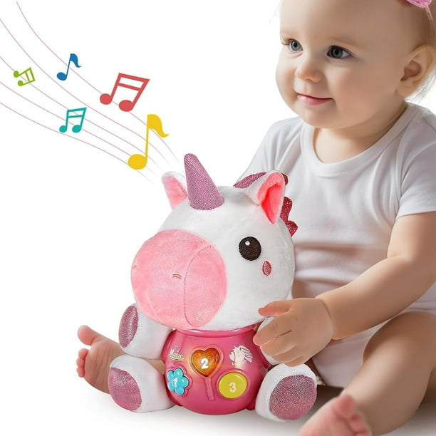 Soft Plush Stuffed Musical Baby Toy for 0-24 Months, Ideal Gift