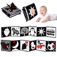 thumbnail image 1 of toosivia Baby Toys 0-3 Months: Black and White High Contrast Baby Toys 0-6 Months, Baby Soft Cloth Book Tummy-Time Toys with Mirror for Babies Infants 6-12 Months,  Baby Newborn Toys Gift, 1 of 6