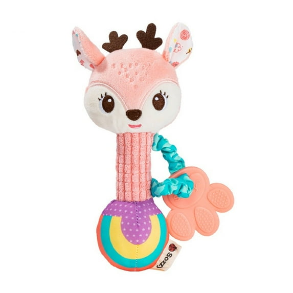 Baby Toys 0-6-12 Months, Baby Soft Rattle Educational Toddler Plush Toys, Infant Toys Gifts for Newborn 1 2 3 Year Old Boys Girls