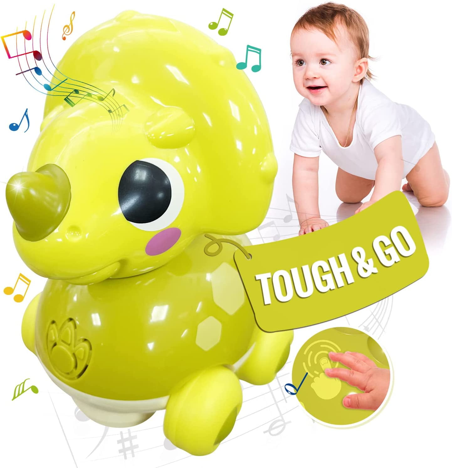 Jouets pour bébé 6 à 12 mois Touch & Go Musique Light Baby