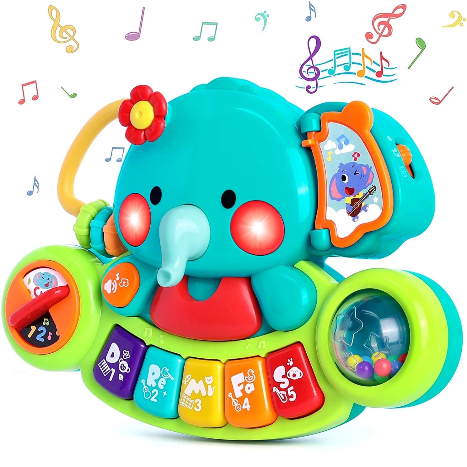Baby Toys 6-12 Months, Early Learning Educational Piano Keyboard Infant Toddler Toys, Toys for 1 2 3 Year Old Boys Girls
