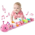 thumbnail image 1 of Baby Toys 6-12 Months, Musical Caterpillar Soft Stuffed Infant Toy with Multi-Sensory Crinkle, Rattle and Textures,Toys Gifts for Newborn 1 2 Year Old Boys Girls, Red, 1 of 6