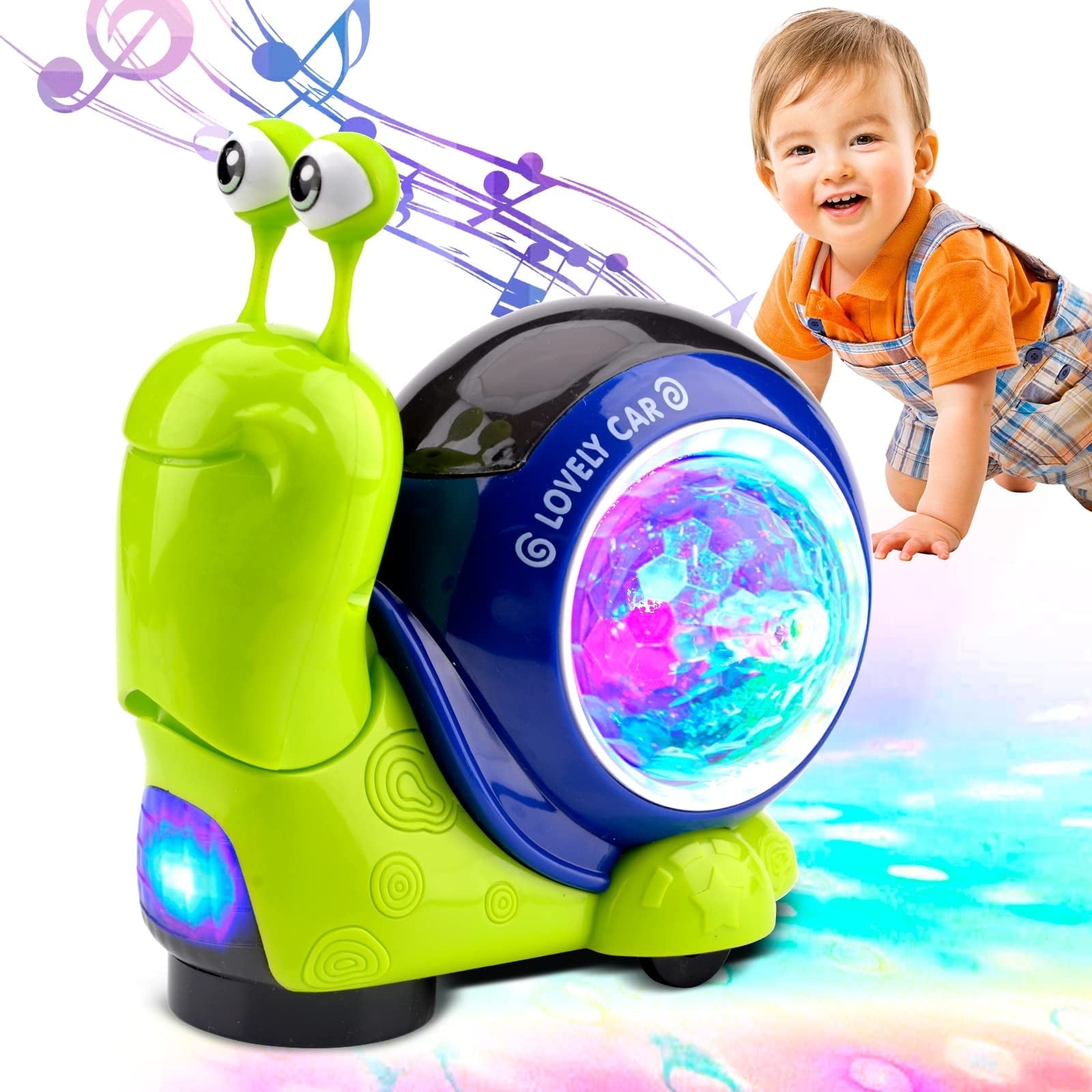 Baby Toys 6-12 Months,Musical Crab Crawling Toys, Light \u0026 Sound, Kids Educational Learning Toys, Baby Toys for 12-24 Months