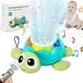 Baby Toys 6 to 12 Months, Musical Turtle Crawling Baby Toys for 1218