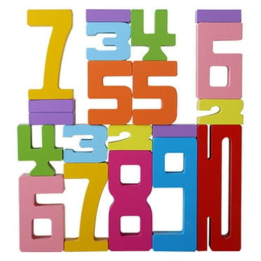 Toddler Montessori Toys Teaches Number, Counting, Math, Stacking Fun ...