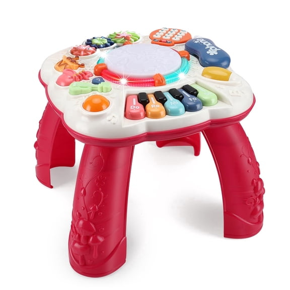 Baby Toys 6 to 12-18 Months, Musical Activity Table for 1 Year Old Boys Girls Gifts, Toddler Infant Toys