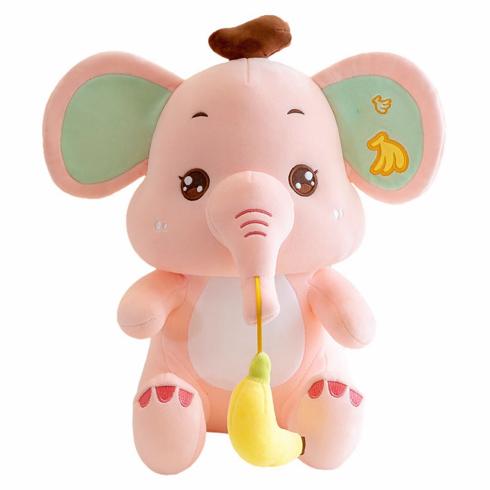 Baby Toys Baby Animated Stuffed Plush Elephant Cute Elephant Stuffed Animal Toy Cartoon Banana ...
