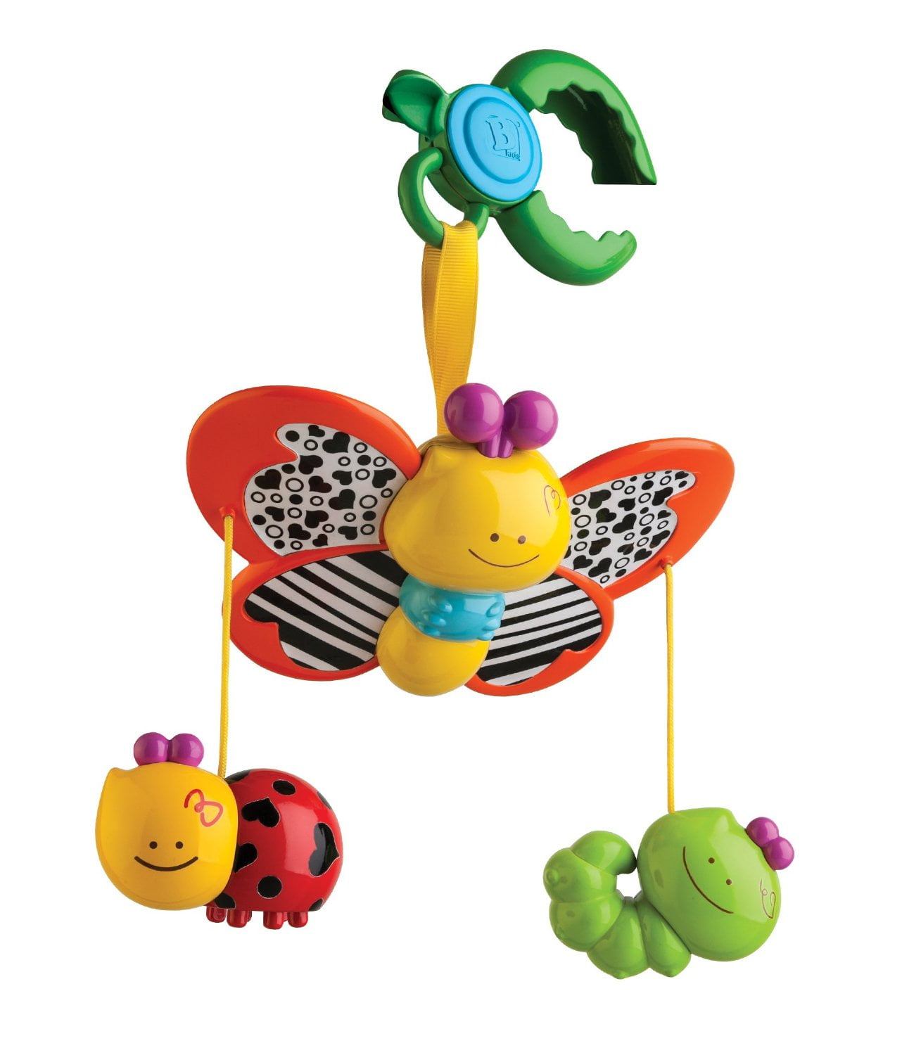 Baby Toys - B Kids - Dingle-Dangle Bug Stroller Clip Games