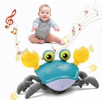 Baby Toys Crawling Crab,Rechargeable Tummy Time Baby Walkers Toys with Music and LED Light,Toddlers Sensory Interactive Christmas Birthday Gifts for 1-3 3-8 Years Old Boys Girls