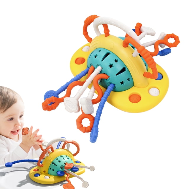 Baby Toys High Chair Toys with Suction Cup Toddler Pull String Toys for