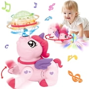 Music Interactive Crawling Toys for 6-9-12 Months Babies, Early Development Baby Toys for 6-12-24 Months, First Birthday Gifts, Toddler Toys for 1 2 3 Year Old Girls Boys