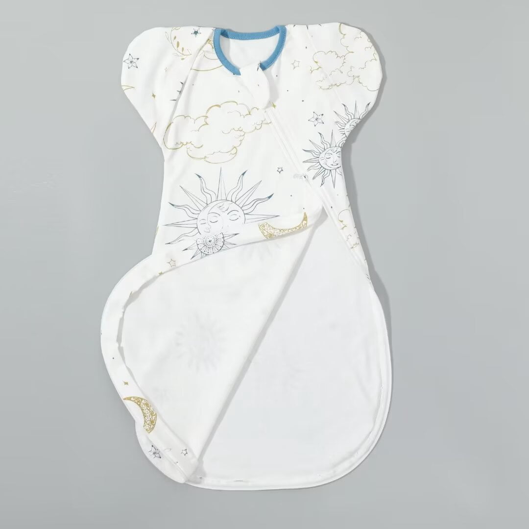 Baby Transtion Sleep Sack baby Sleep Sack 6-12 Months swaddle sack Infant wearable Blanket (White)