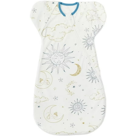 Baby Transtion sleep Sack baby sleep sack 3-6 Months swaddle sack Infant wearable Blanket (White, 3-6Months)