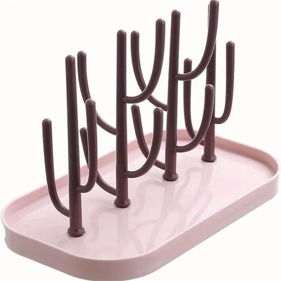 Baby Tree-shaped Milk Bottle Drain Rack, Dust-proof Milk Bottle Holder, Cup Drain Rack Easter Gift