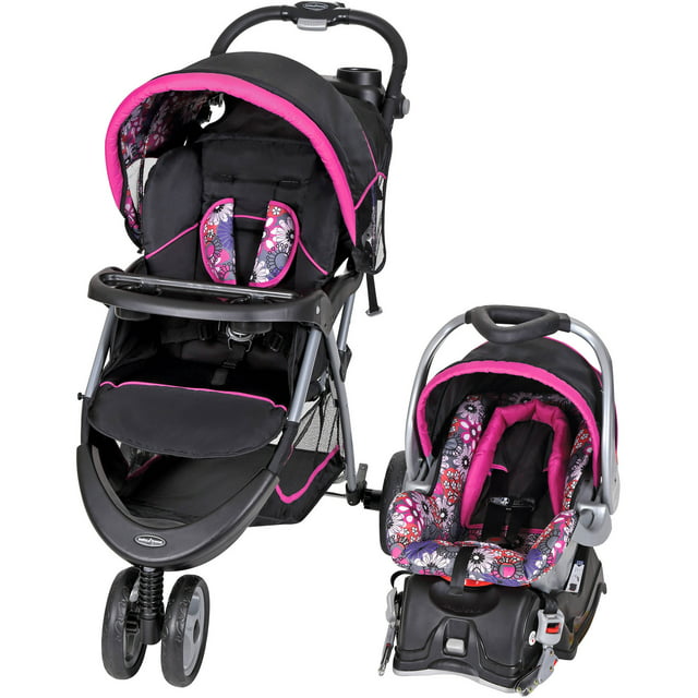 Baby Trend EZ Ride 5 Travel System, Floral Garden Pink