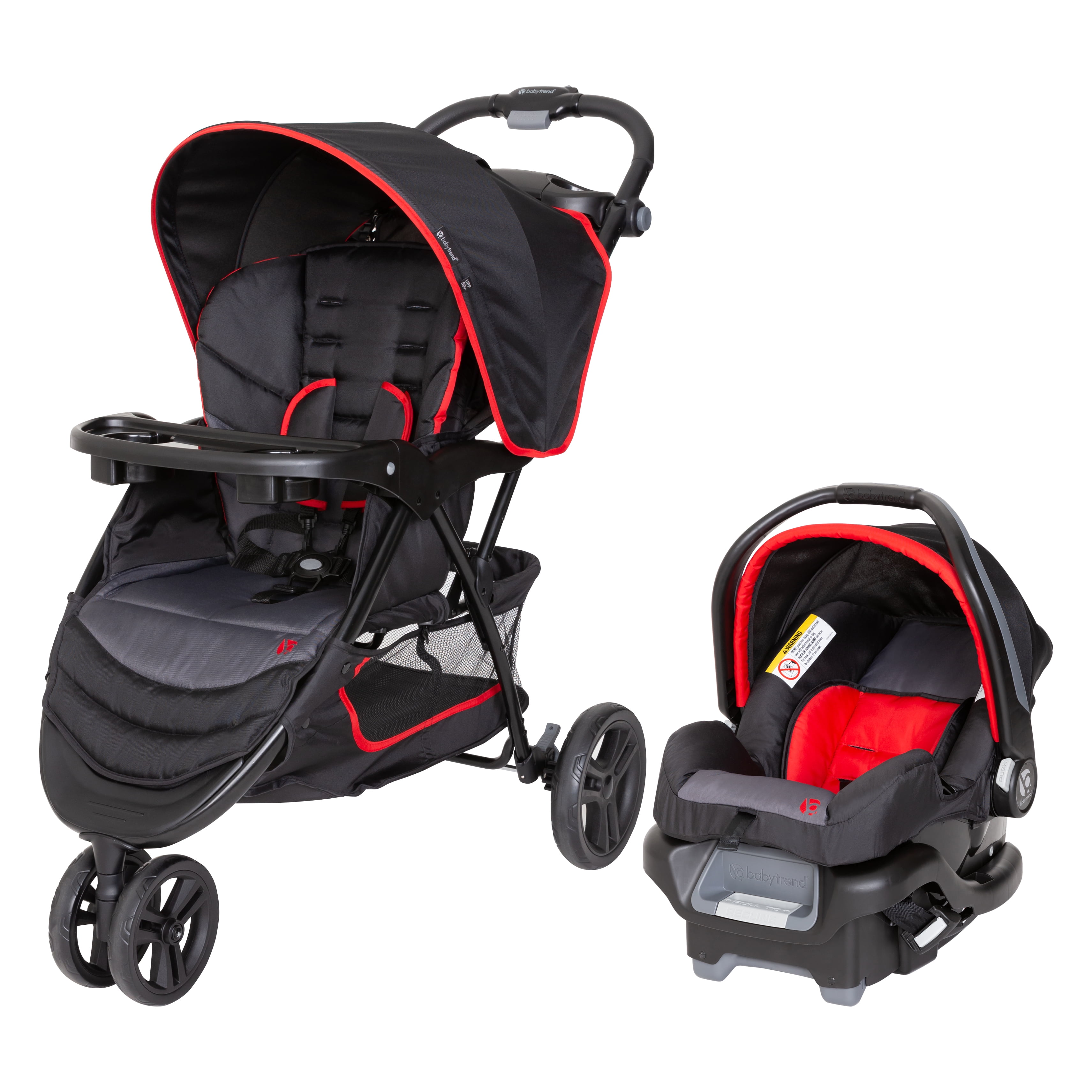Baby Trend EZ Ride Travel System Stroller, Two Toned Mars Red - image 1 of 12