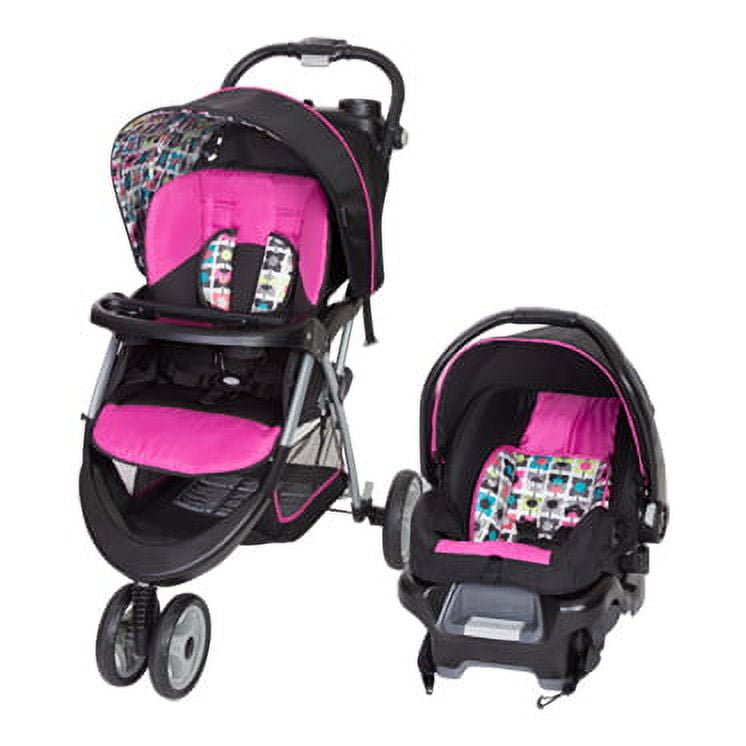 Pink Walmart Car Seat And Stroller Baby Trend PY81976 Nursery Center Floral  Garden