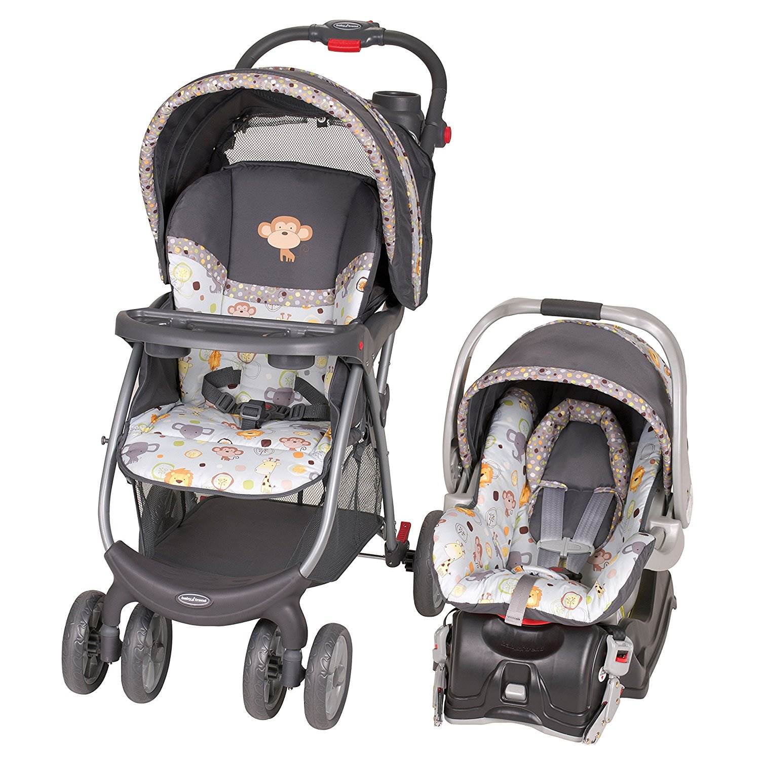 Monkey car seat and stroller set deals