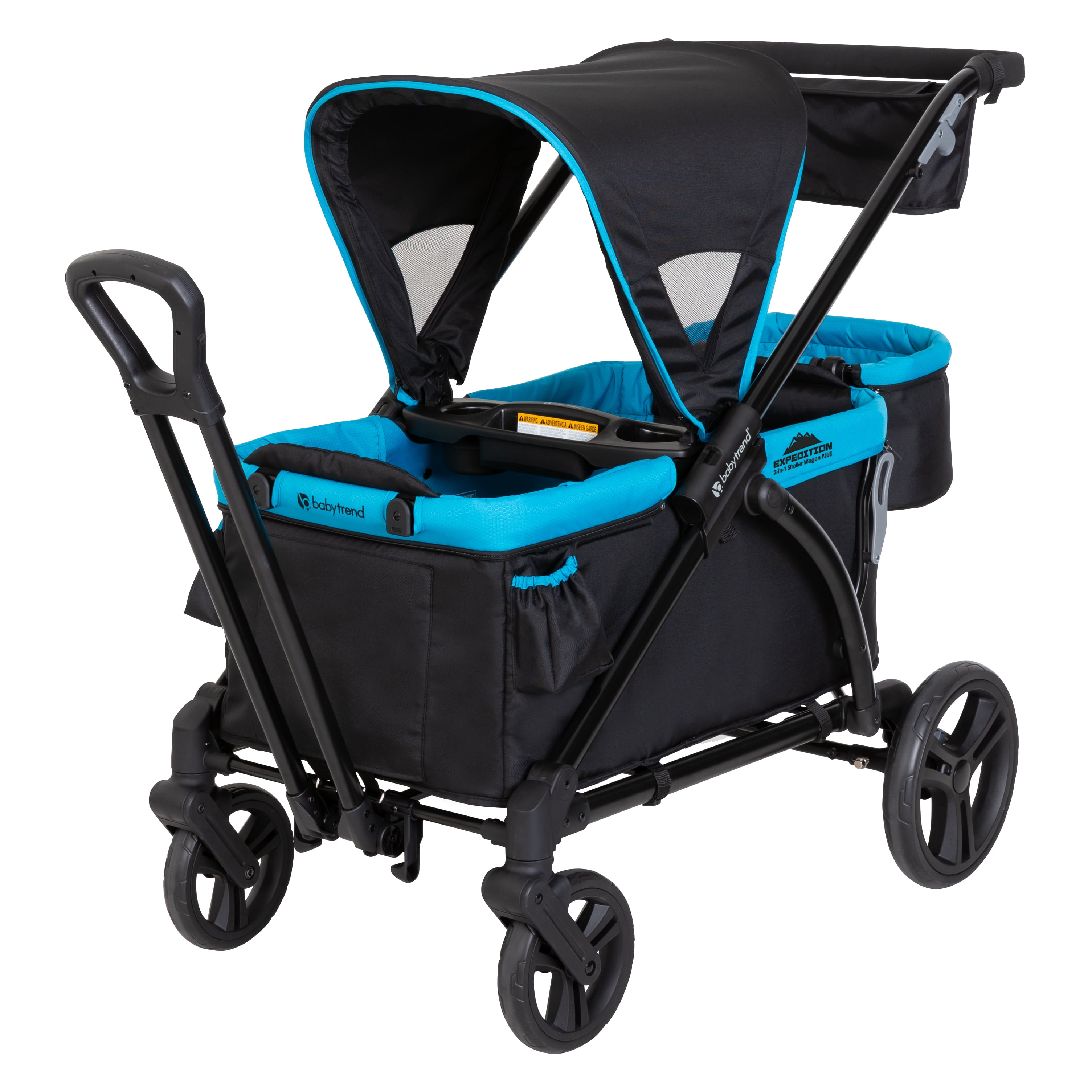 Baby Trend Expedition 2 in 1 Push or Pull Stroller Wagon w/ Canopy, Blue Sansujyuku sansujyuku.com