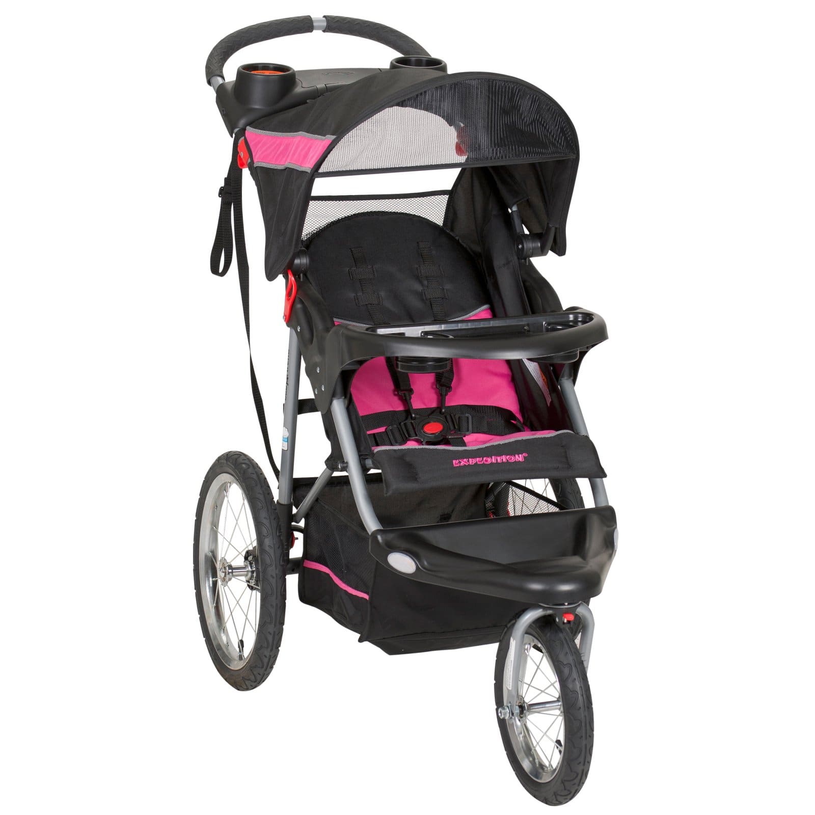 Baby Trend Expedition Jogging Stroller, Bubble Gum - image 1 of 7