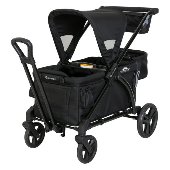 Baby Trend Expedition 2-in-1 Stroller Wagon Plus, Ultra Black
