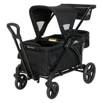 Baby Trend Expedition Plus 2-in-1 Stroller Wagon, Solid Print Black