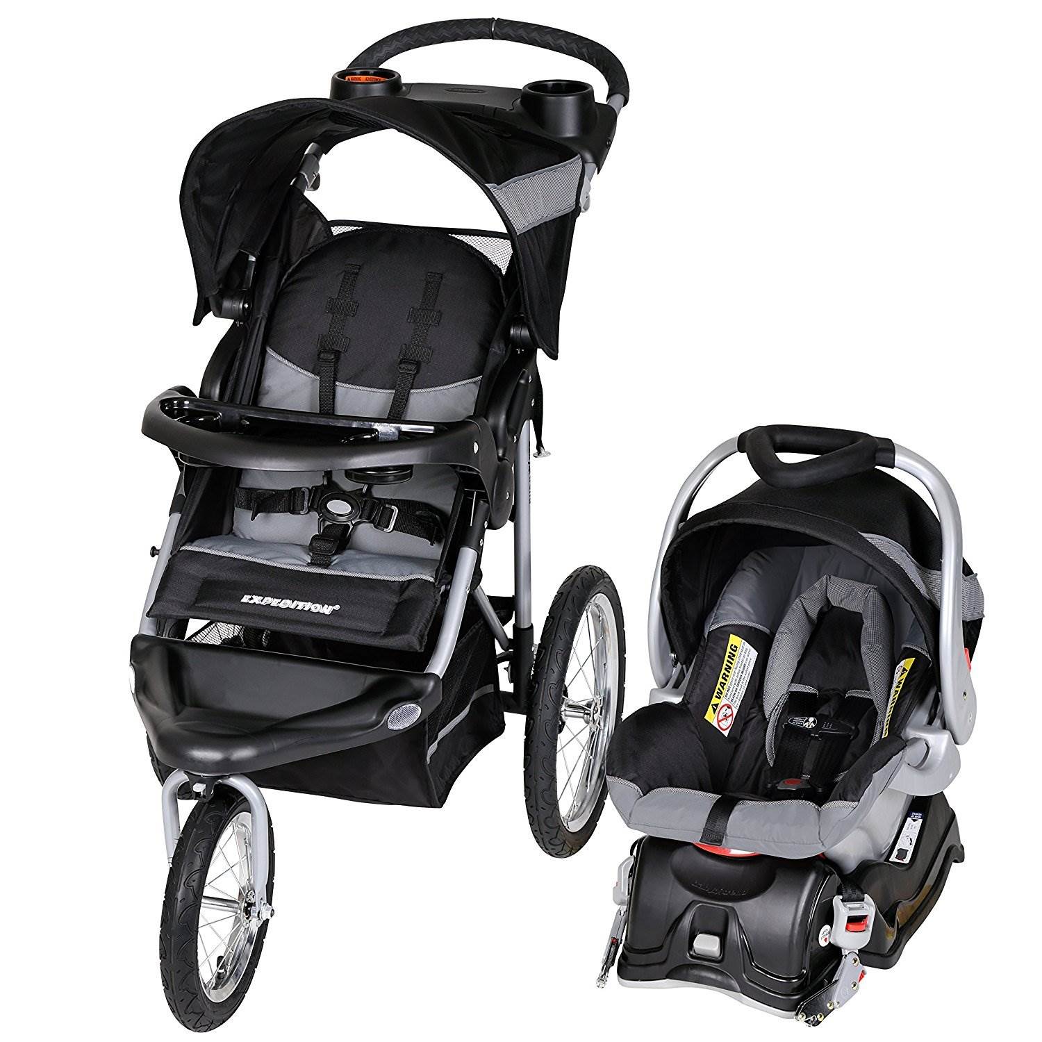 Baby Trend Expedition Travel System Stroller, Millennium White - image 1 of 7