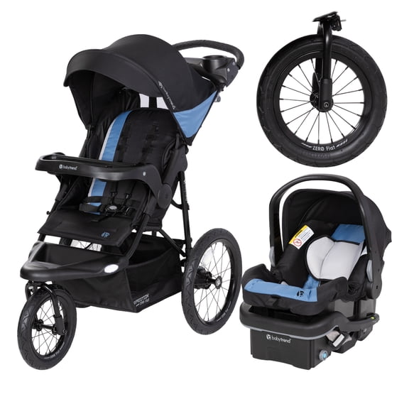 Baby Trend Expedition Zero Flat Jogger Travel System with LED Lights (with EZ-Lift PLUS)