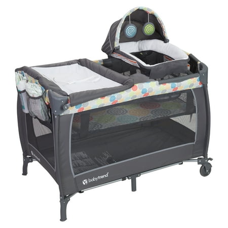 Baby Trend Lil Snooze Deluxe II Nursery Center Playard, Funfetti