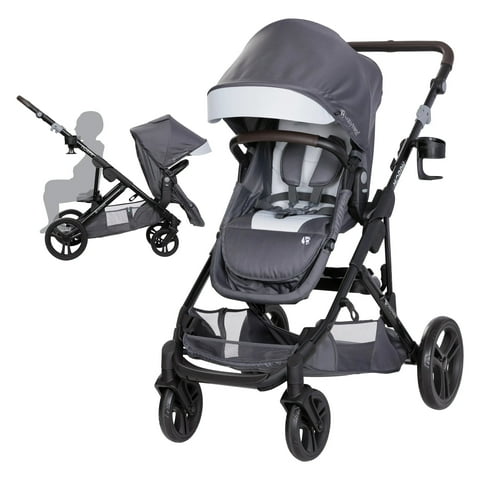 Baby Trend Morph Modular Stroller, Single to Double, Dash Grey