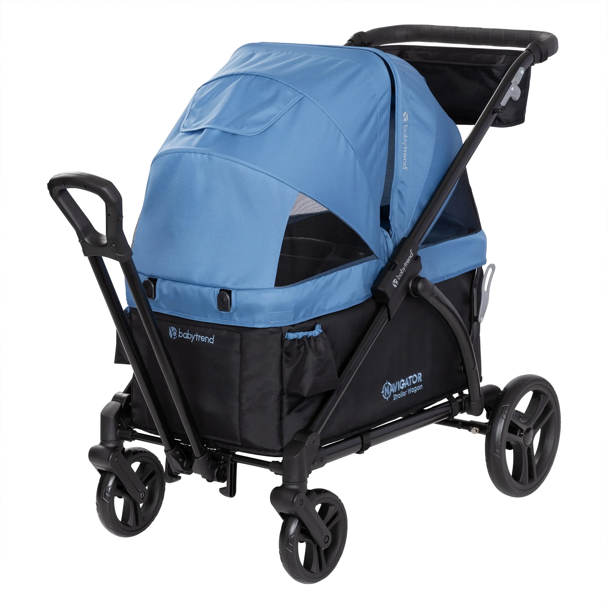 Dash Blue Double Plastic 2-in-1 Stroller Wagon