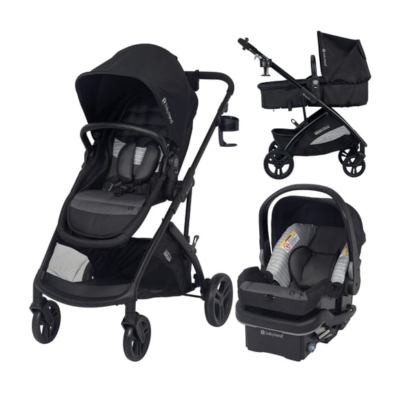 Baby Trend Passport Switch 6-in-1 Modular Travel System with (with EZ-Lift™ PLUS) - Black Yarn