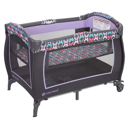 Baby Trend Trend-E Nursery Center Playard with Travel Bag - Sophia Purple - Purple