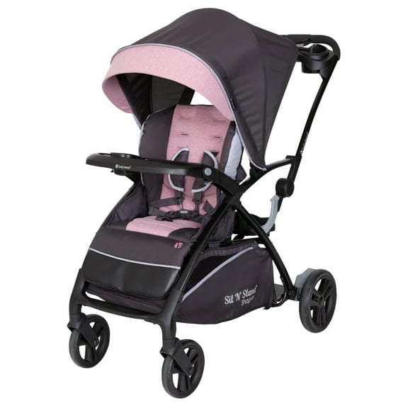 Baby Trend Sit N' Stand 5-in-1 Shopper Stroller, Cassis Pink, with Comfort Cabin and MagneTec™ Basket