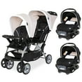 thumbnail image 1 of Baby Trend Double Stroller w/ Infant Car Seats, Sit N' Stand & Ally 35, Khaki, Combo, 1 of 11