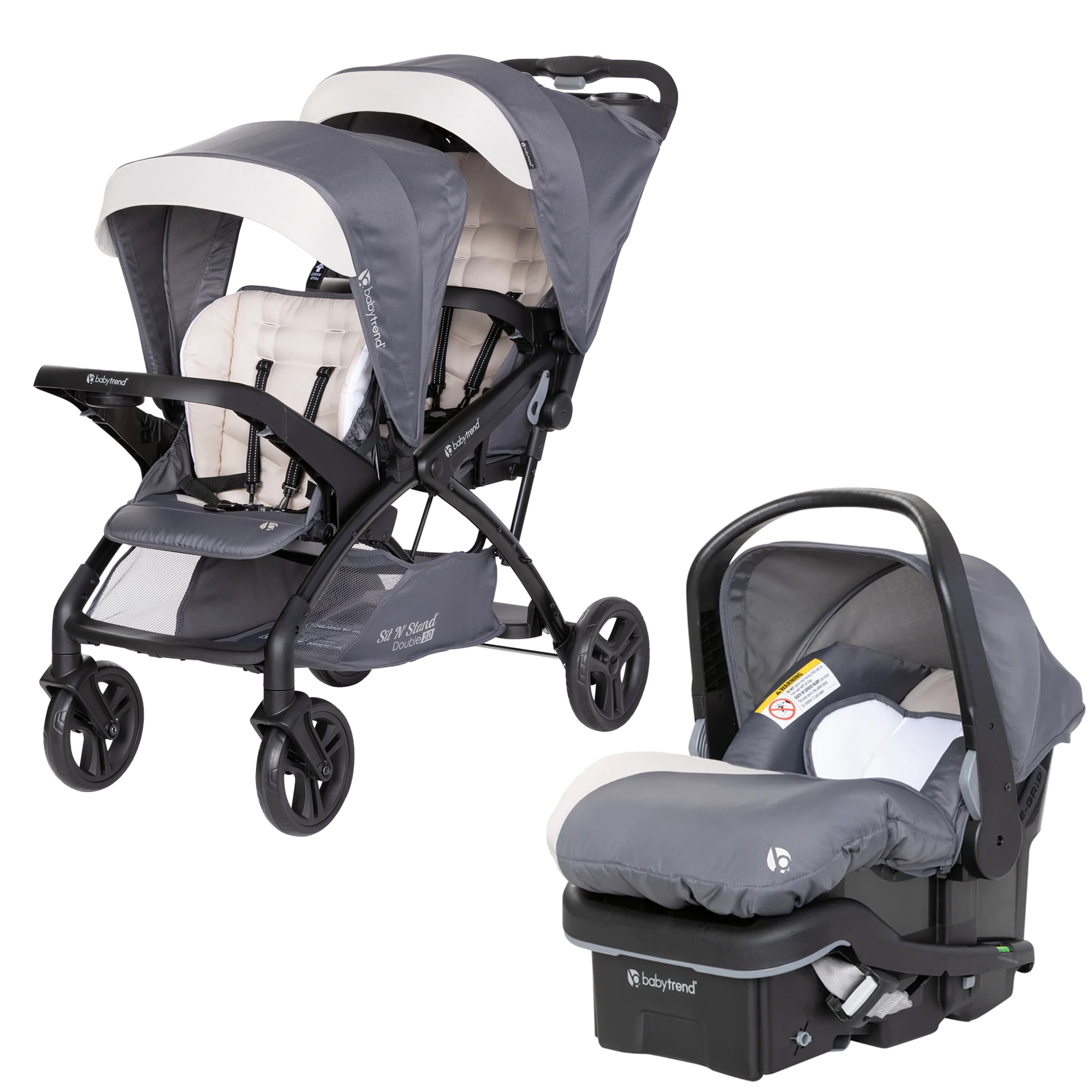 Baby Trend Double Stroller with Car Seat, Magnolia Jamaica Ubuy