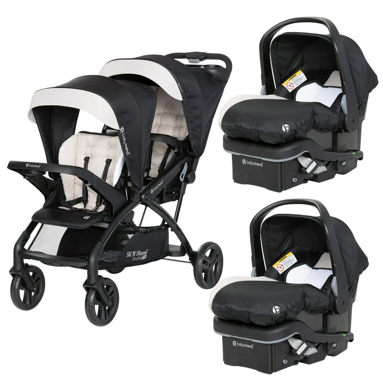 Twin Stroller And Carseat Combo Baby Stroller For Twins With Car