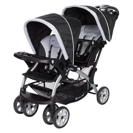 Baby Trend Infant & Toddler Double Stroller, Sit N' Stand, Stormy, Foldable