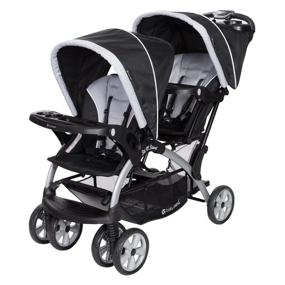 Baby Trend Infant & Toddler Double Stroller, Sit N' Stand, Stormy, Foldable