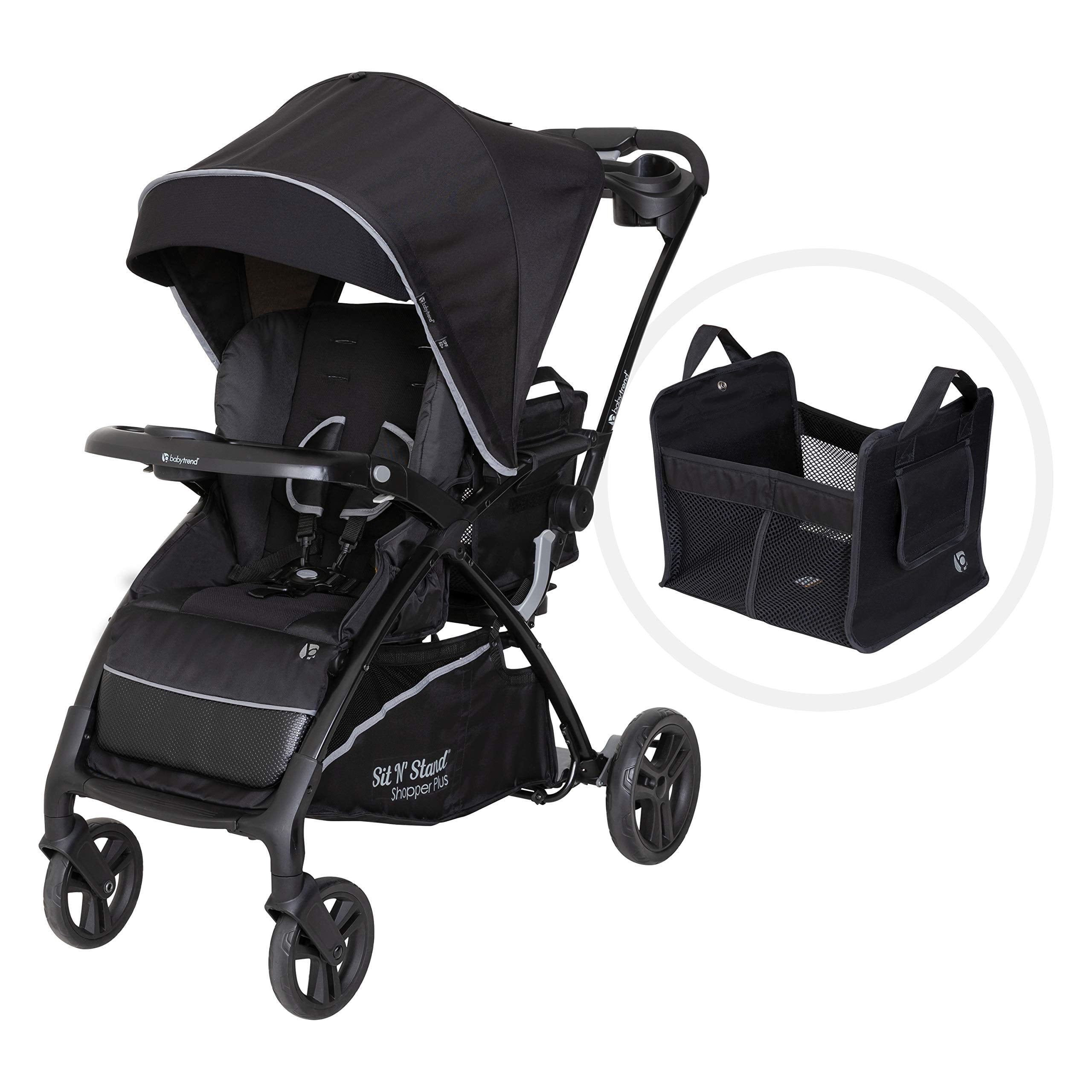 Baby Trend Sit N' Stand Sit and Stand, Solid Print Black - Walmart.com