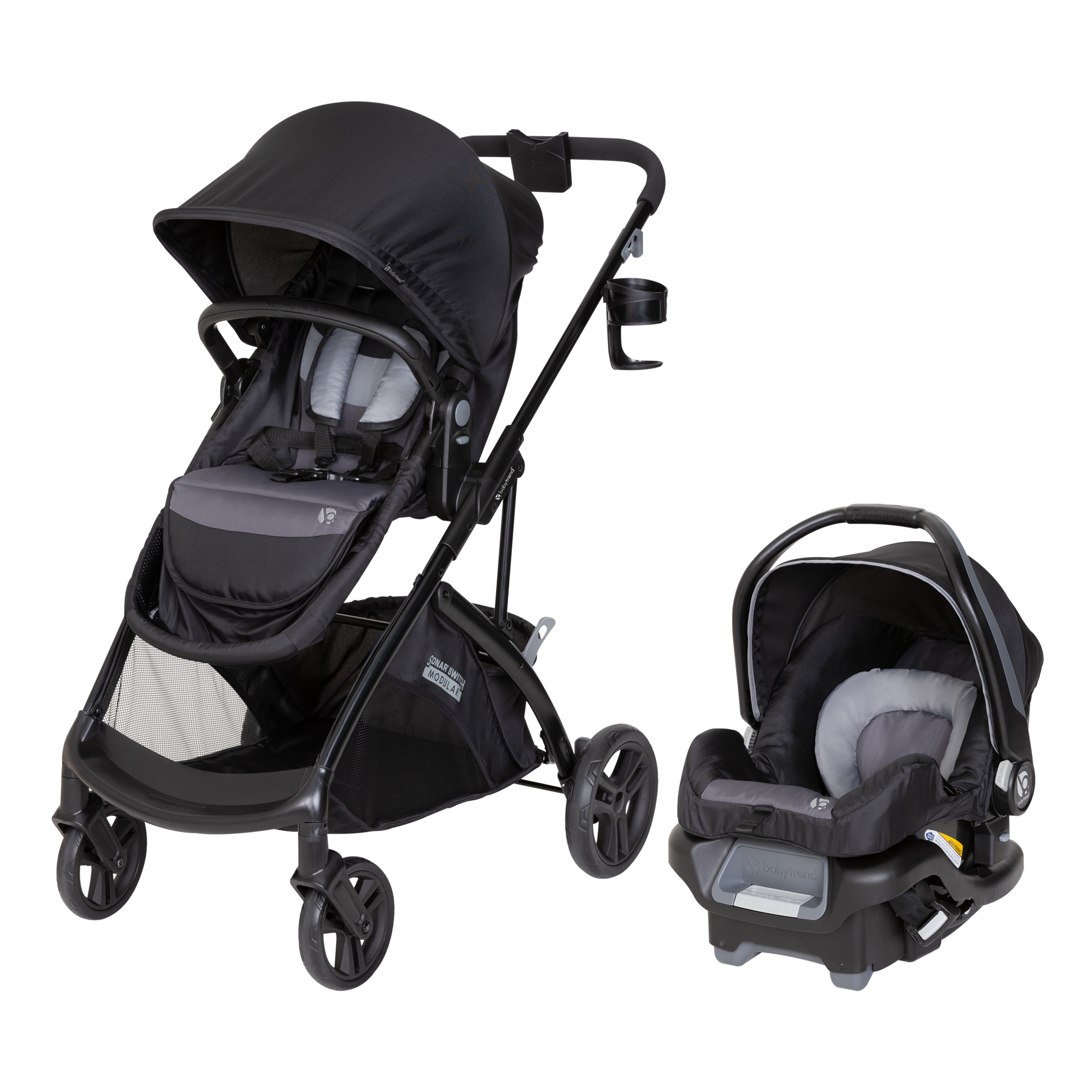 Baby Trend Sonar™ Switch 6-in-1 Modular Travel System Stroller, Desert Gray - image 1 of 15