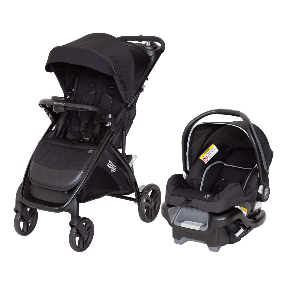Monbebe Rebel II Travel System, Gray and Black Pinstripe