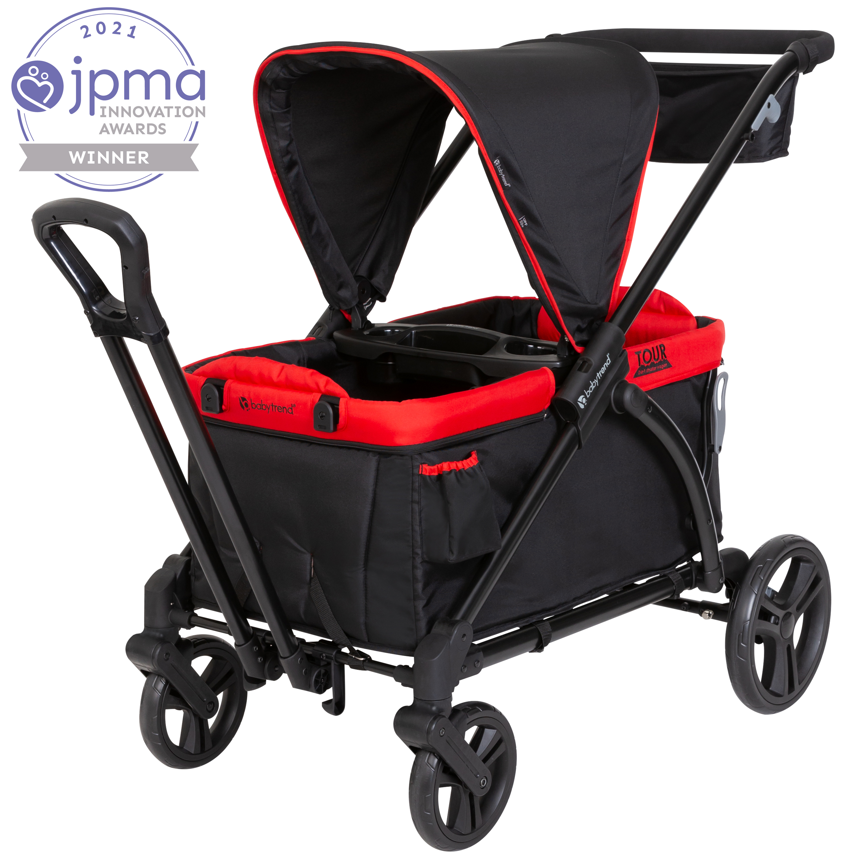 Baby Trend Tour 2-in-1 Stroller Wagon - Mars Red - Red - image 1 of 19