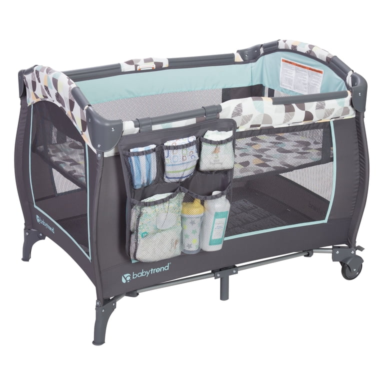 Baby Trend Trend-E Nursery Center Playard with Bassinet & Wheels